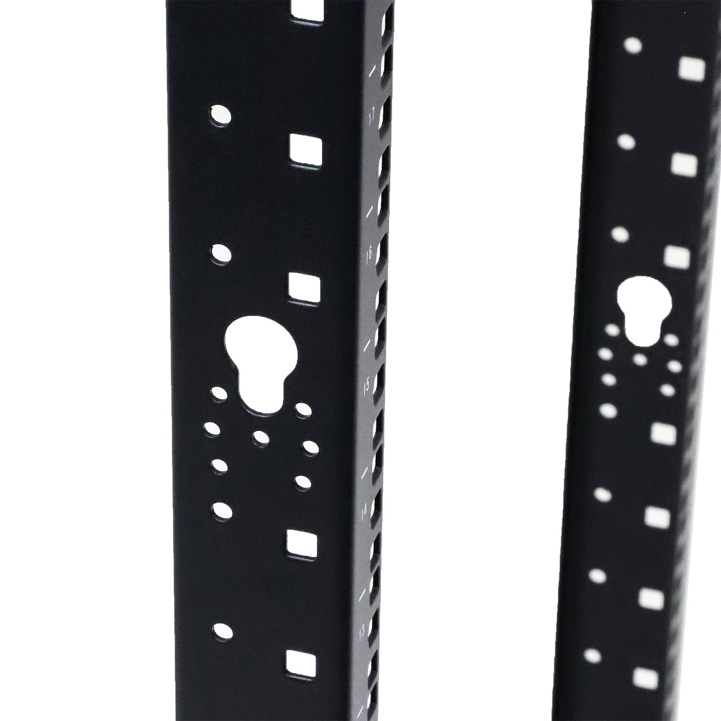 Aeons SR Series 15U 4-Post Open Frame Rack, Adjustable Depth