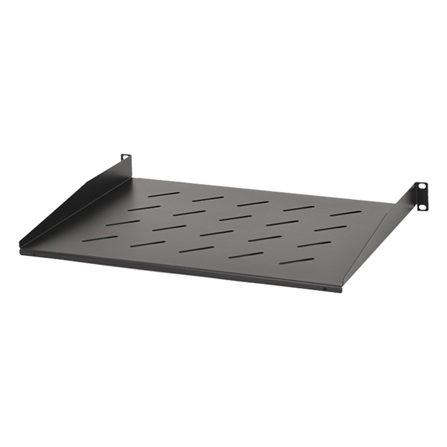 Aeons Universal 1U Rack Mount Vented Cantilever Shelf, 14-inch Depth, 2-Pack