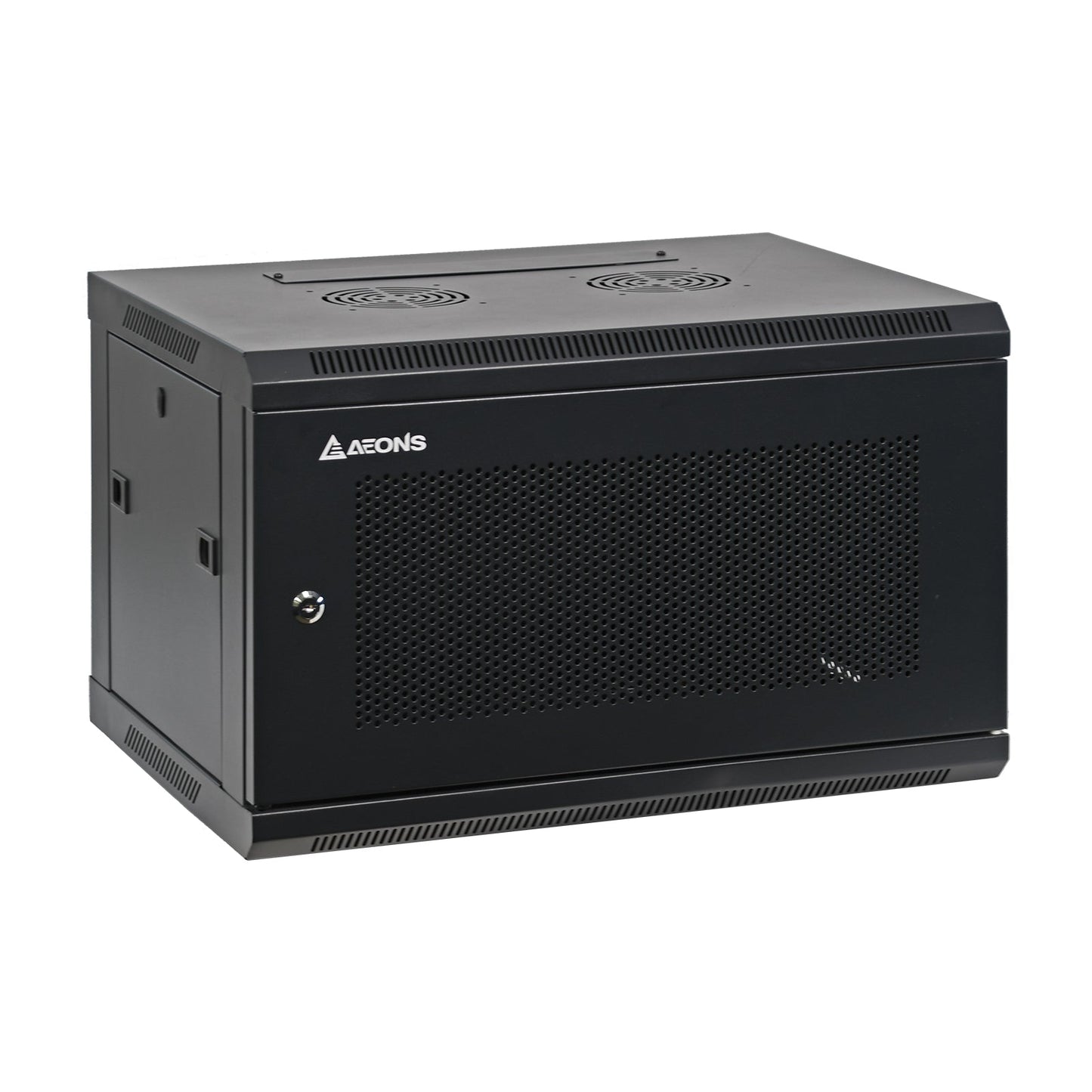 Aeons SC Series 6U Wall-Mount Rack Cabinet, Switch-Depth, Vented Door, Assembled