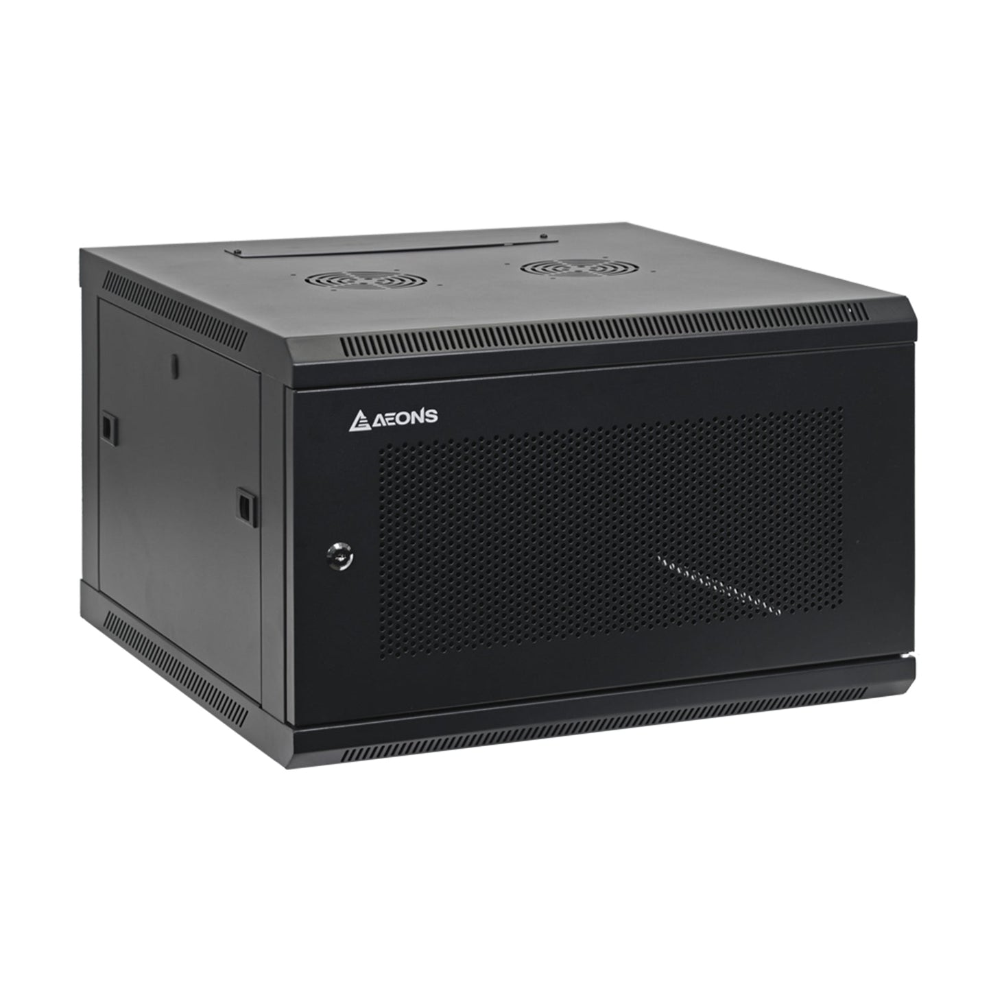 Aeons SC Series 6U Wall-Mount Rack Cabinet, Mid-Depth, Vented Door, Assembled