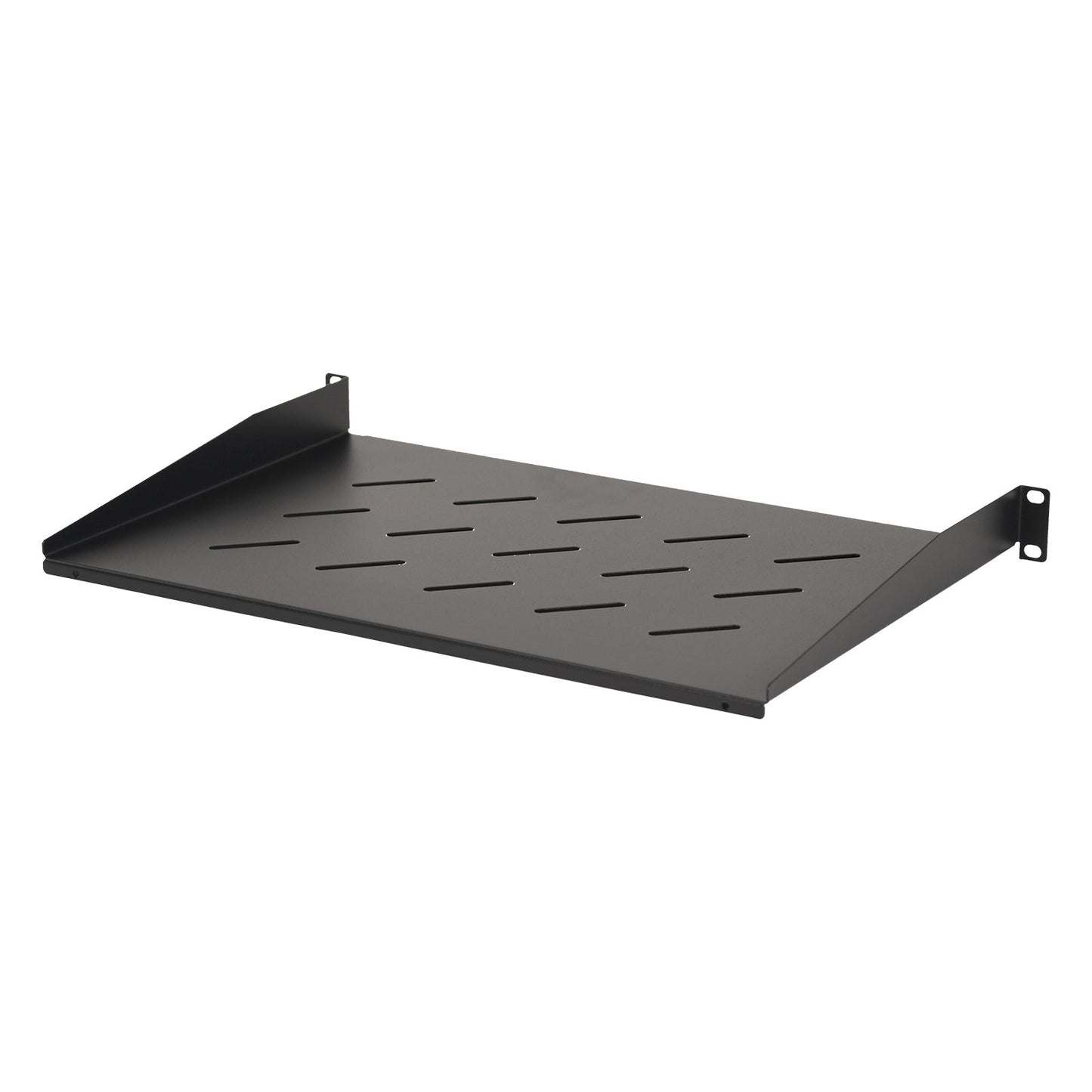 Aeons Universal 1U Rack Mount Vented Cantilever Shelf, 12-inch Depth, 2-Pack