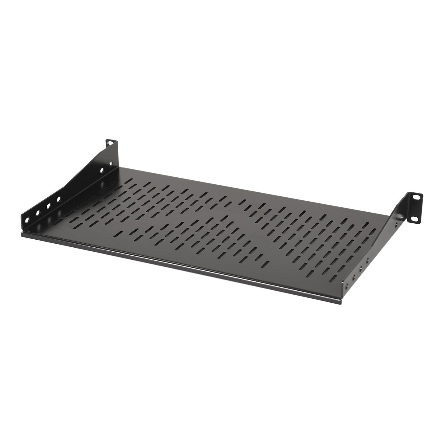 Aeons Premium 1U Server Rack Mount Vented Cantilever Shelf, 10-inch Depth, Heavy Duty, 2-Pack
