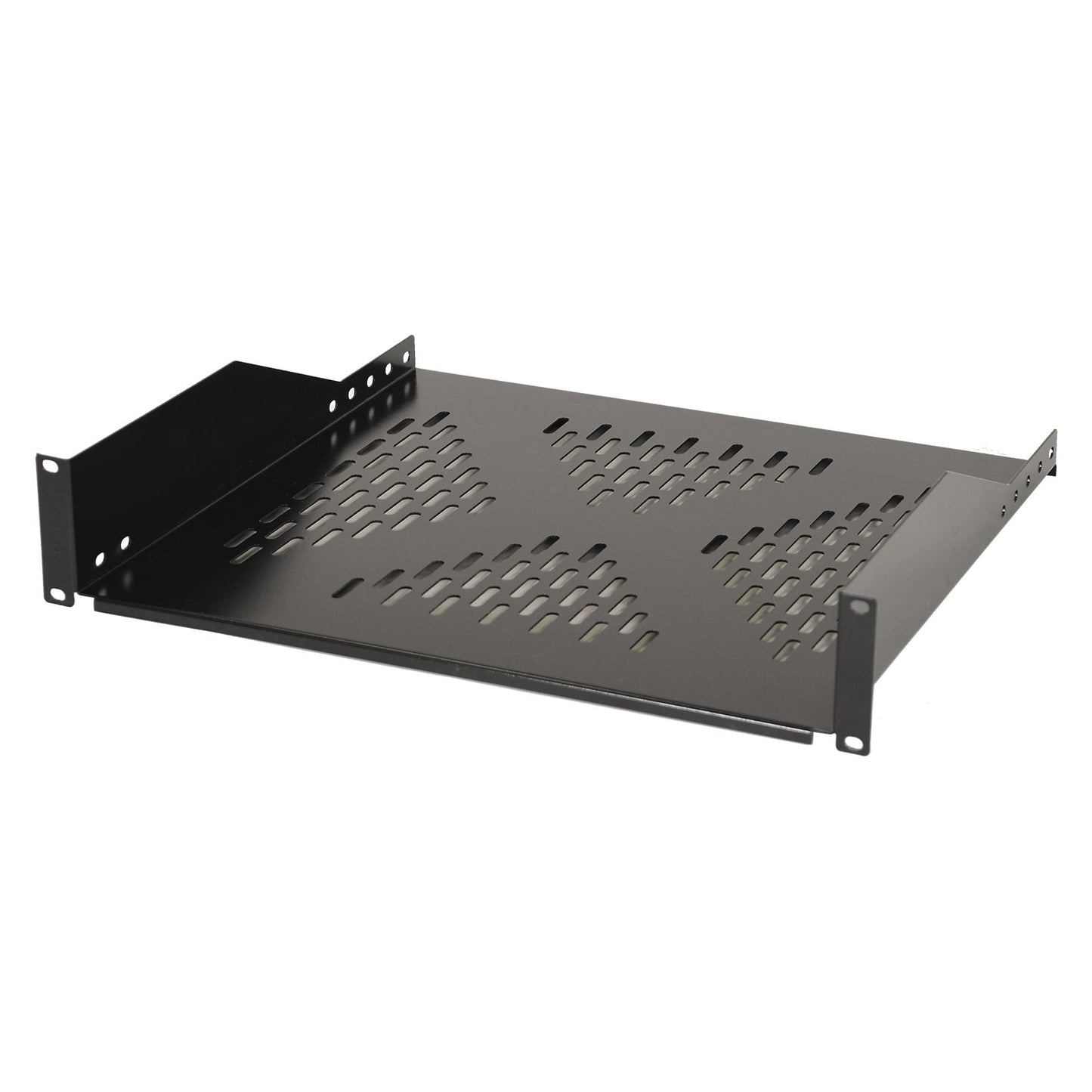 Aeons Premium 2U Server Rack Mount Vented Cantilever Shelf, 16-inch Depth, Heavy Duty