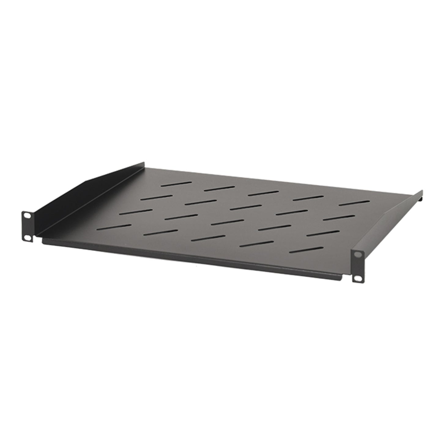 Aeons Universal 1U Rack Mount Vented Cantilever Shelf, 14-inch Depth, 2-Pack