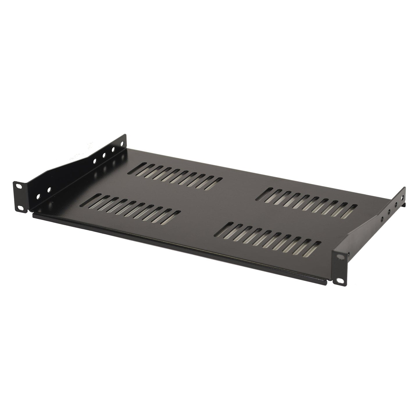 Aeons Premium 1U Server Rack Mount Vented Cantilever Shelf, 10-inch Depth, Heavy Duty, 2-Pack