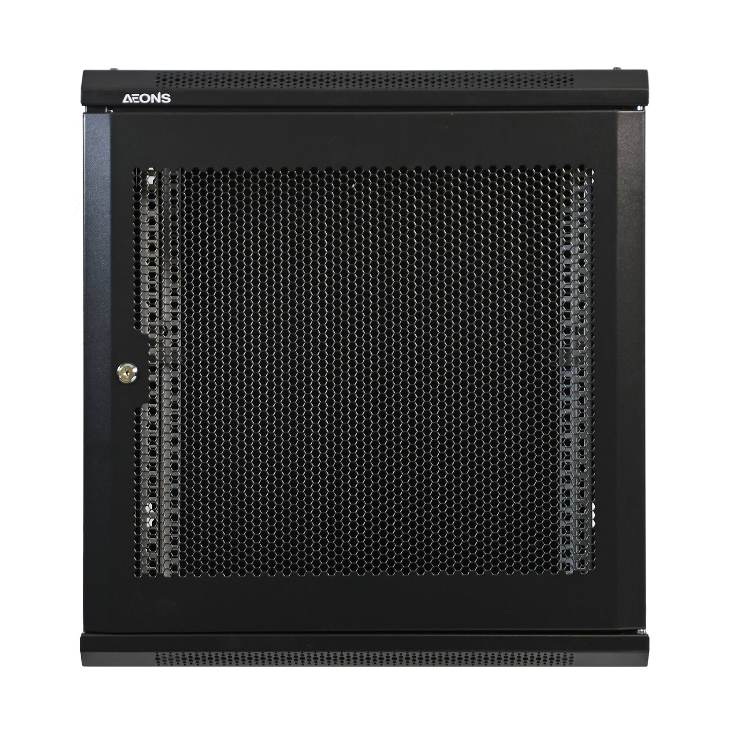 Aeons Pro Series 12U Wall-Mount Rack Cabinet, Mid-Depth, Vented Door