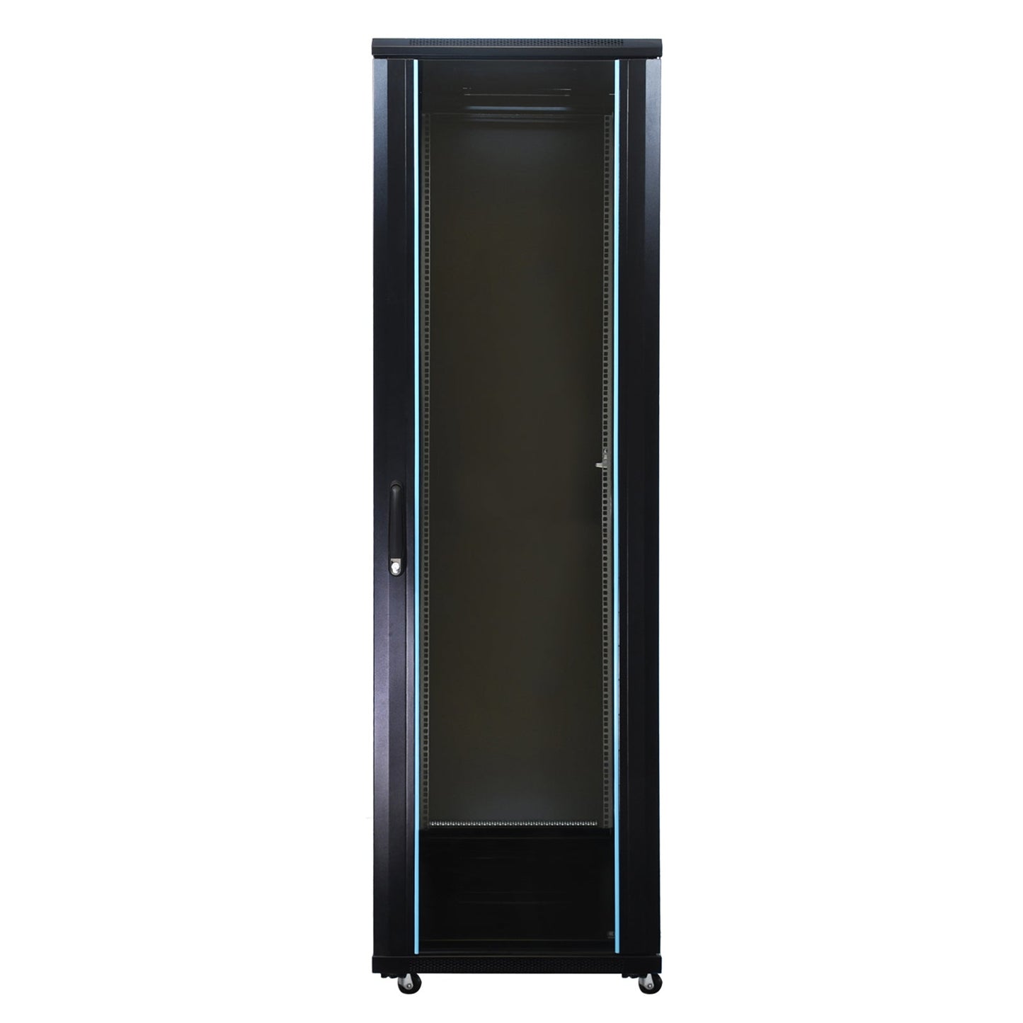 Aeons G-Series 42U Professional Server Rack Enclosure Cabinet Kit, Mid-Depth, Secure Glass Door, Cable Management