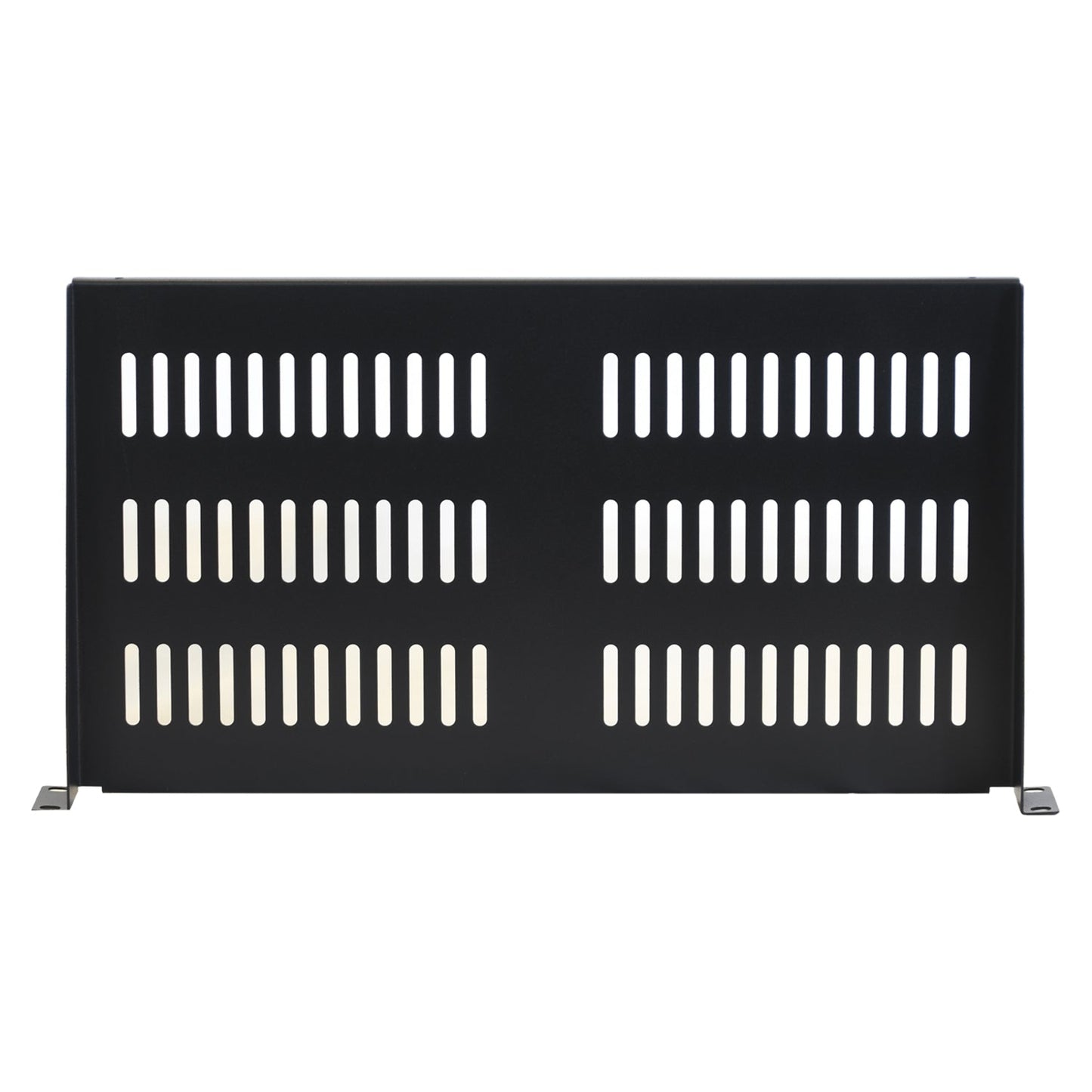 Aeons Universal 1U Rack Mount Vented Cantilever Shelf, 10-inch Depth, 2-Pack