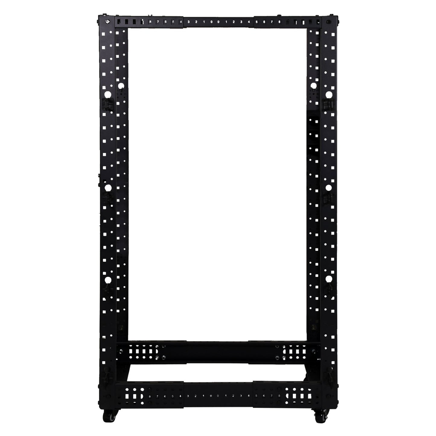 Aeons SR Series 27U 4-Post Open Frame Rack, Adjustable Depth