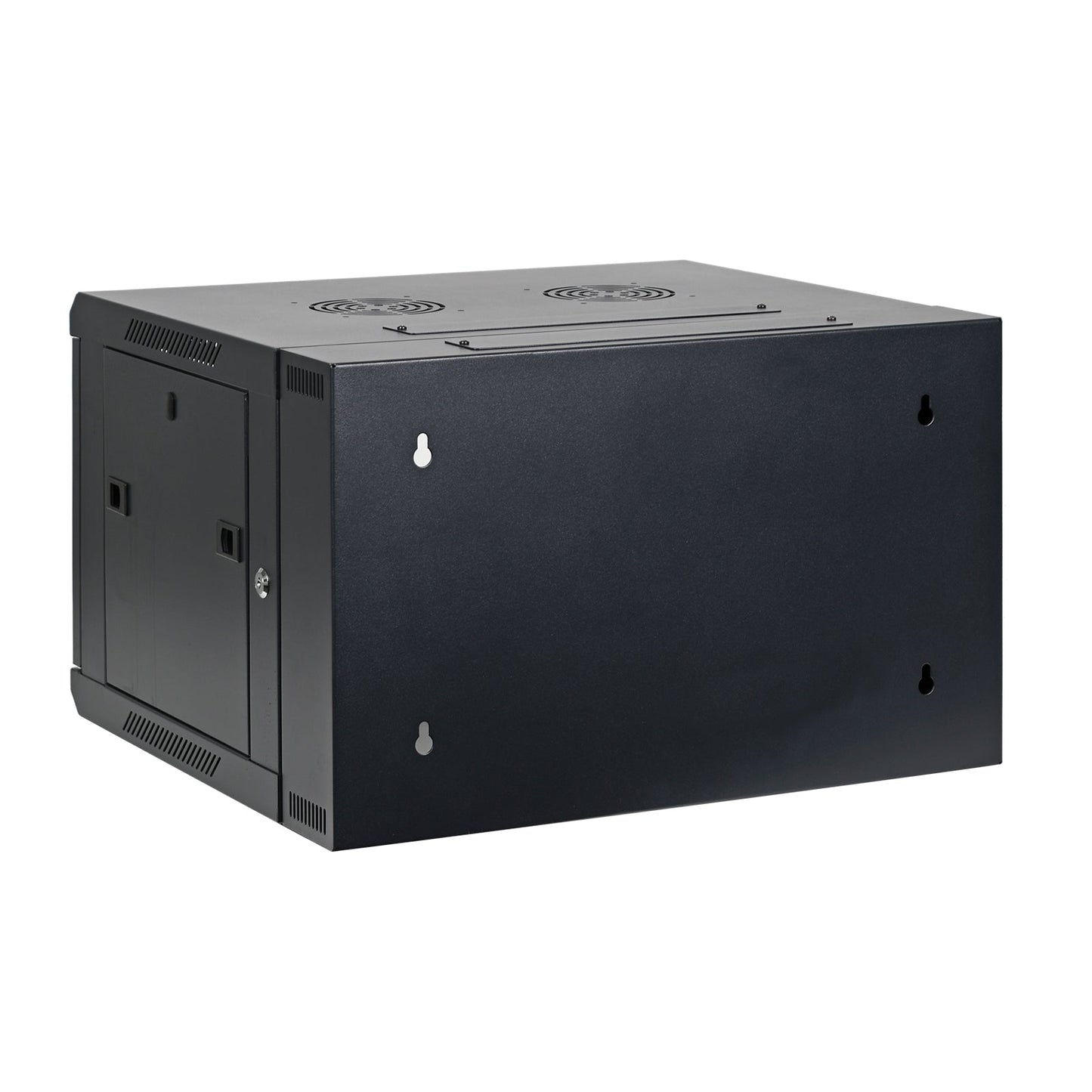 Aeons SB Series 6U Wall-Mount Network Cabinet, Hinged Swing-Out, Switch-Depth, Vented Door