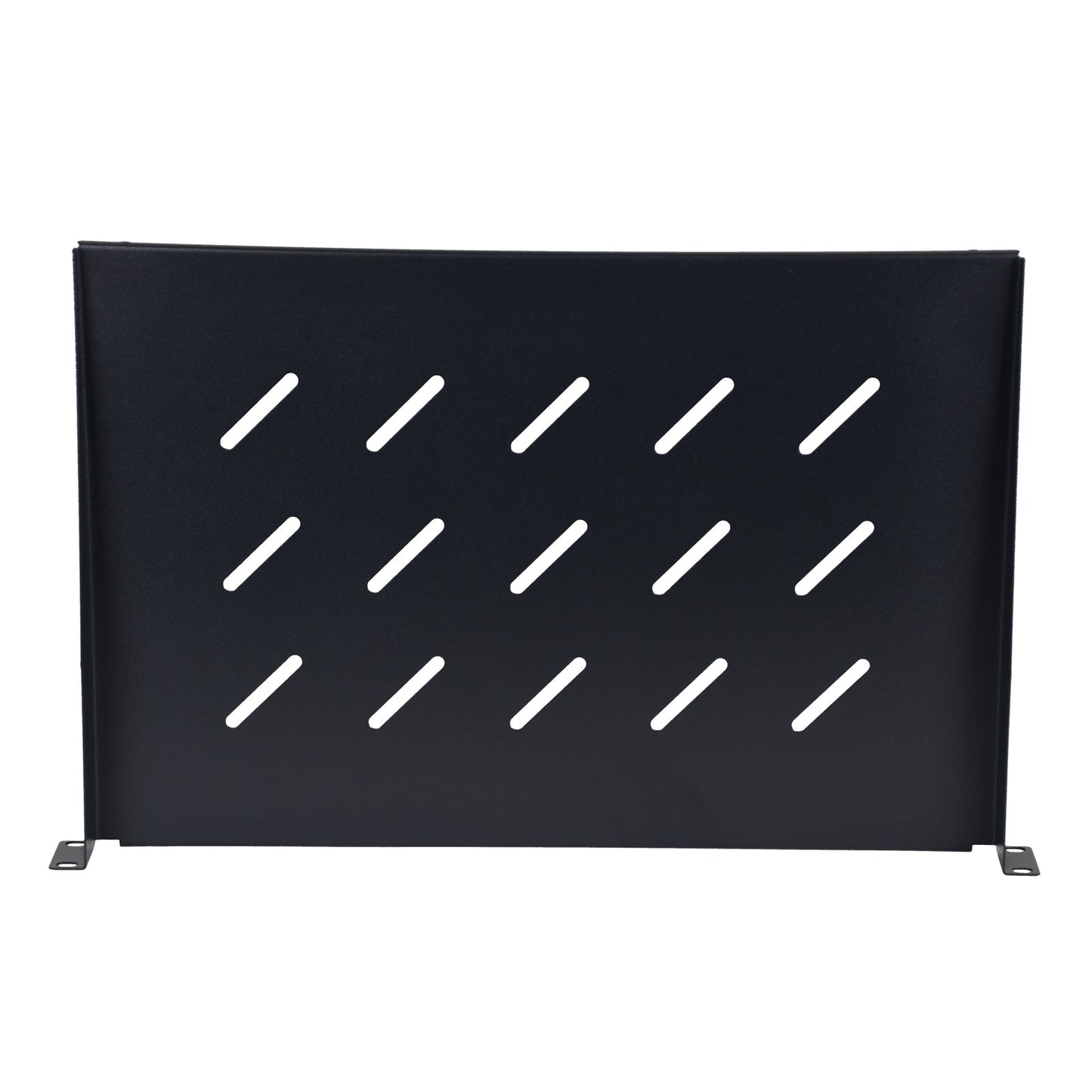 Aeons Universal 1U Rack Mount Vented Cantilever Shelf, 12-inch Depth, 2-Pack
