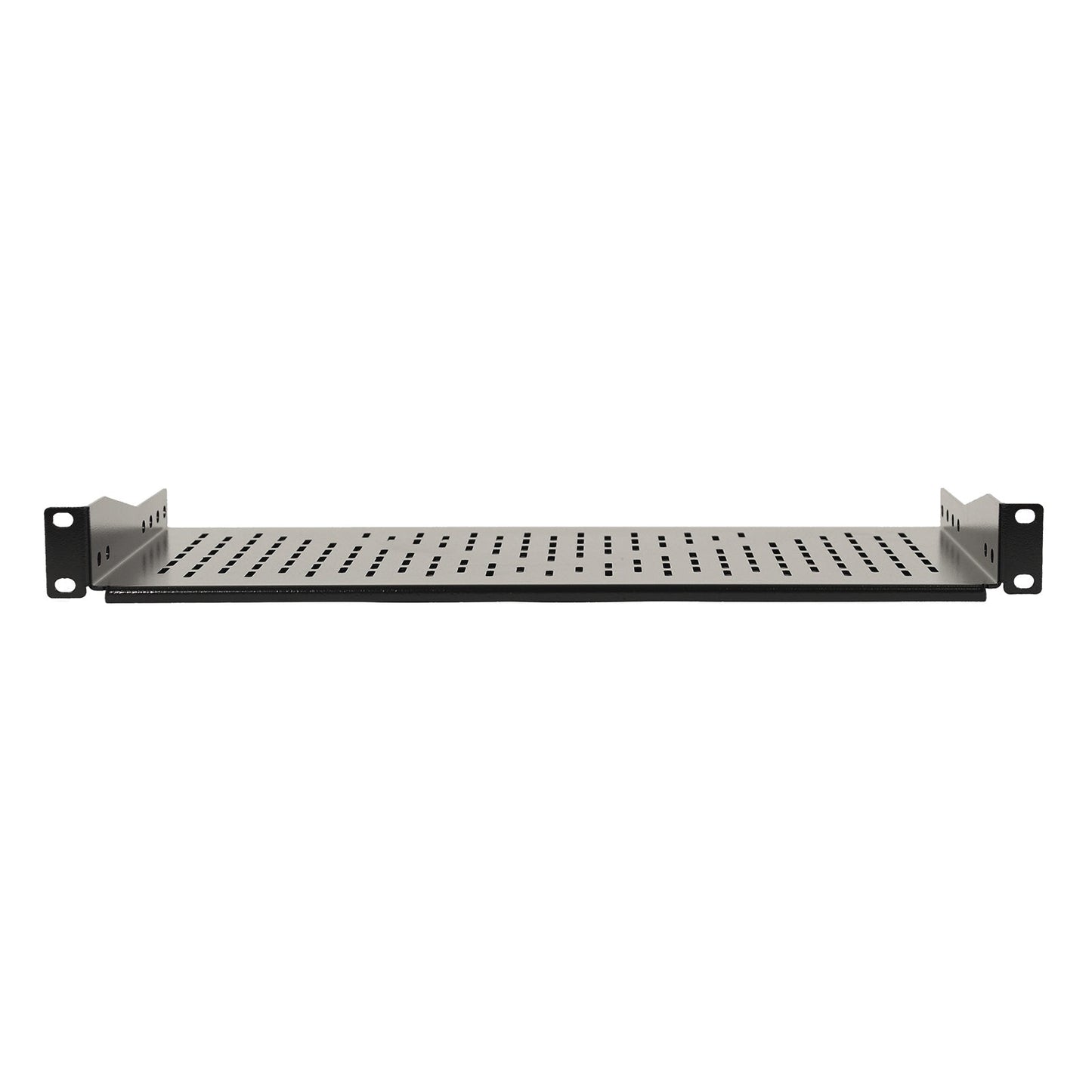 Aeons Premium 1U Server Rack Mount Vented Cantilever Shelf, 10-inch Depth, Heavy Duty, 2-Pack