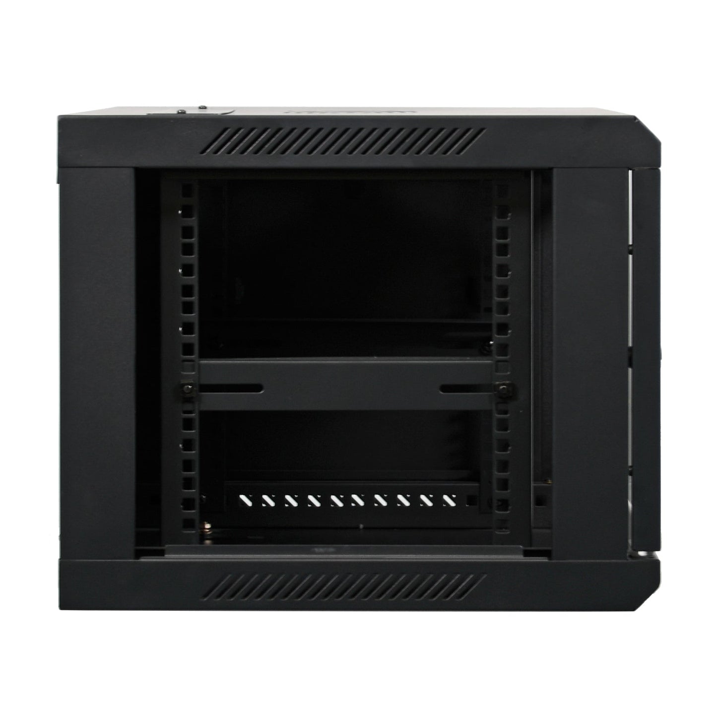 Aeons SC Series 6U Wall-Mount Rack Cabinet, Switch-Depth, Vented Door, Assembled