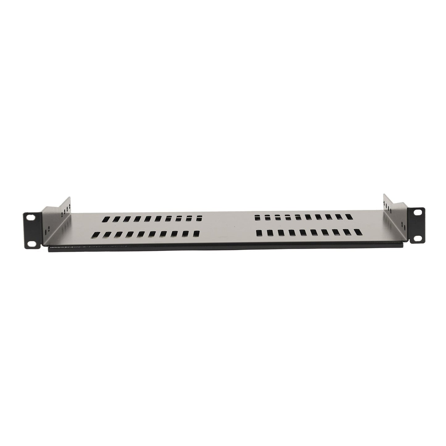 Aeons Premium 1U Server Rack Mount Vented Cantilever Shelf, 10-inch Depth, Heavy Duty, 2-Pack