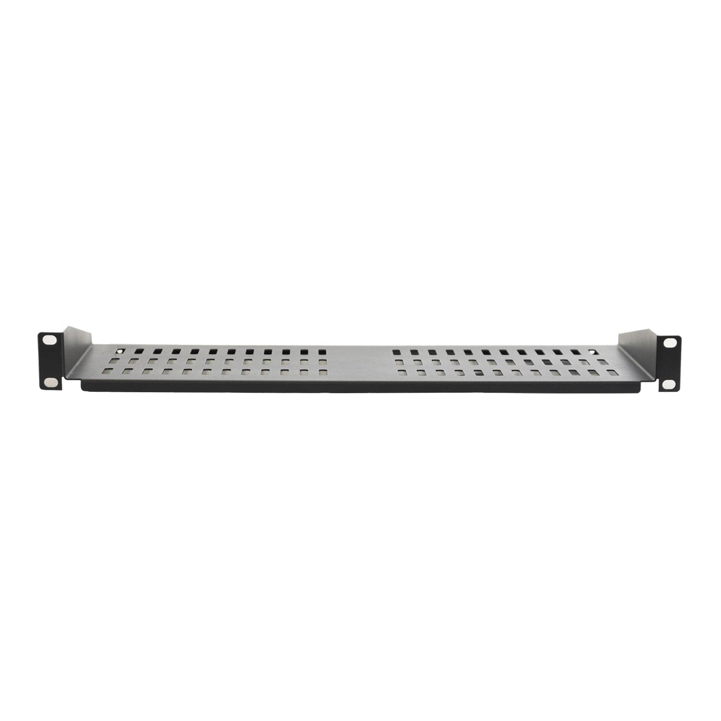 Aeons Universal 1U Rack Mount Vented Cantilever Shelf, 10-inch Depth, 2-Pack