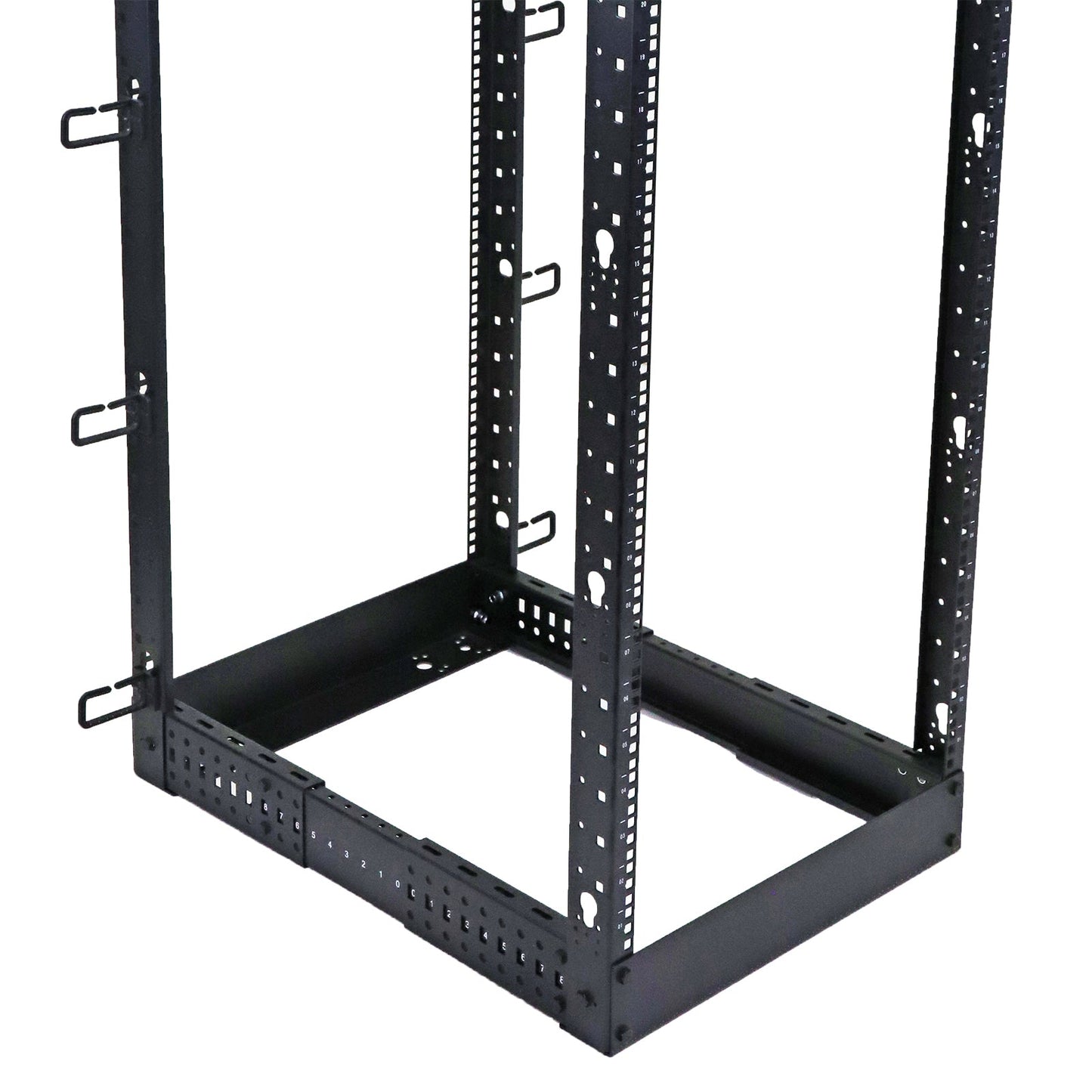 Aeons SR Series 15U 4-Post Open Frame Rack, Adjustable Depth
