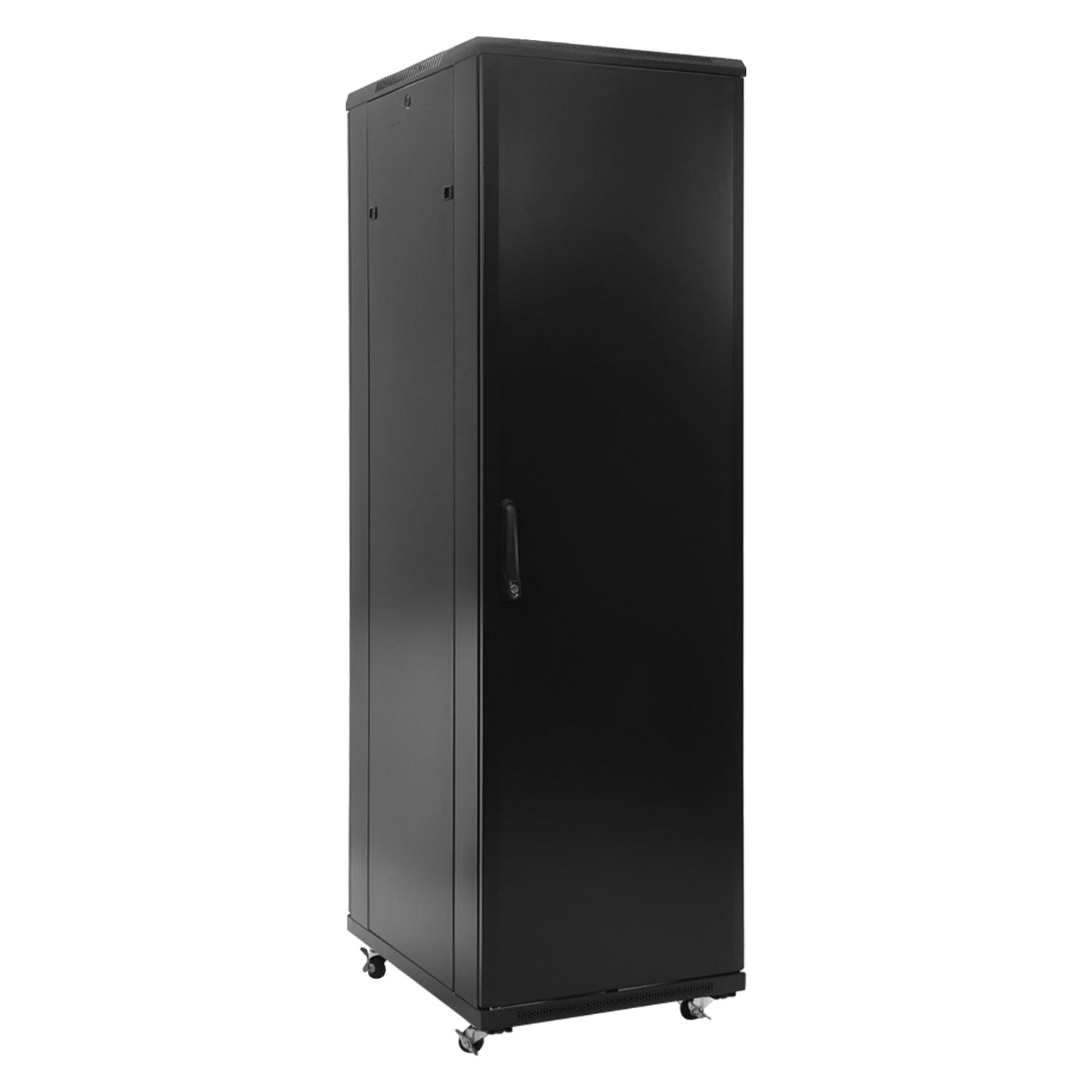 Aeons G-Series 42U Professional Server Rack Enclosure Cabinet Kit, Mid-Depth, Secure Glass Door, Cable Management