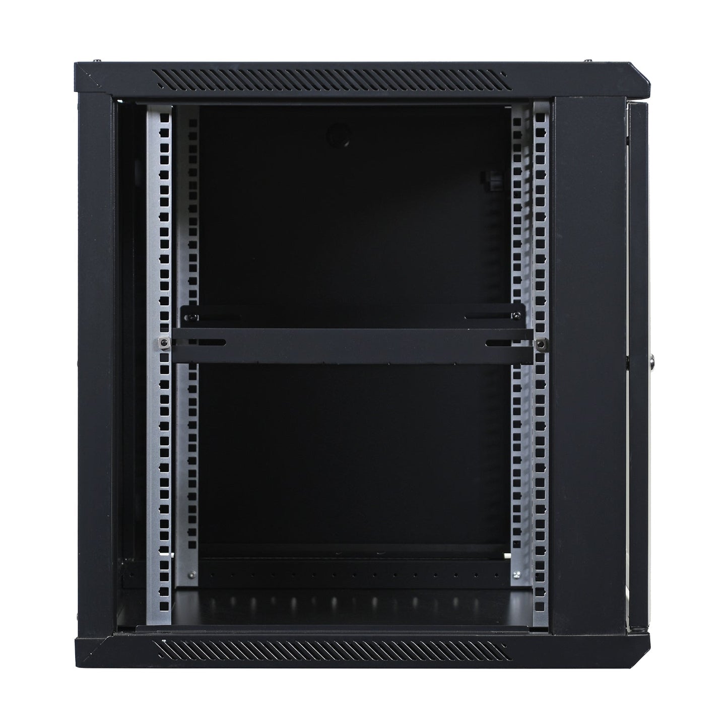 Aeons Pro Series 12U Wall-Mount Rack Cabinet, Mid-Depth, Glass Door