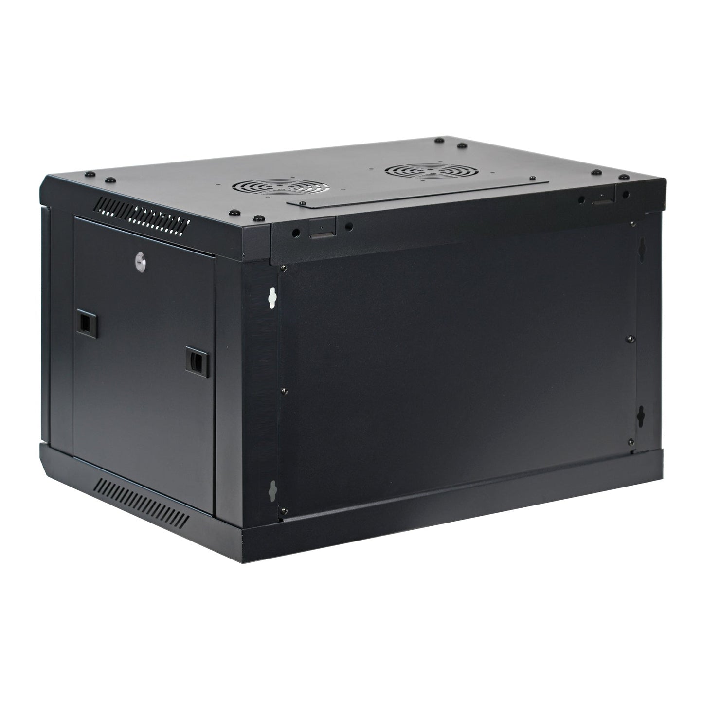 Aeons SP Series 6U Wall-Mount Rack Cabinet, Switch-Depth, Vented Door