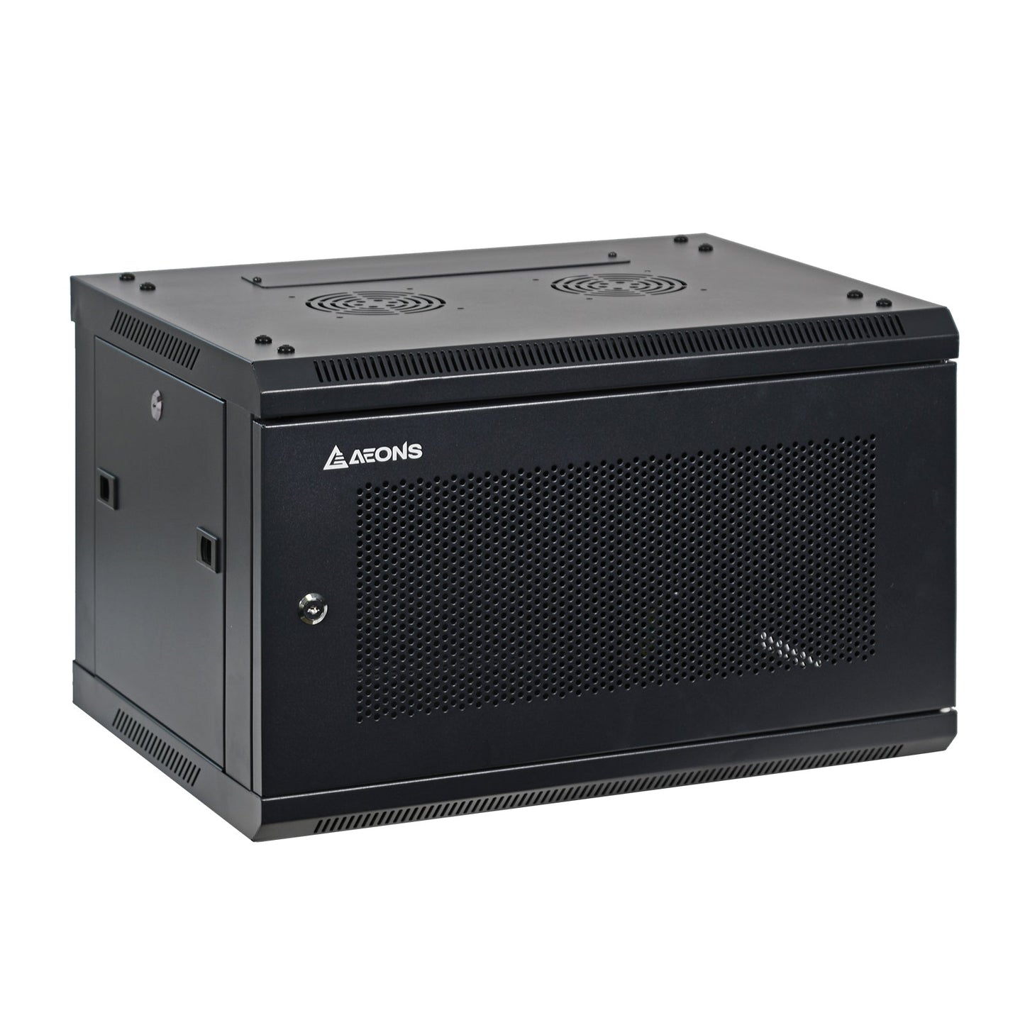Aeons SP Series 6U Wall-Mount Rack Cabinet, Switch-Depth, Vented Door