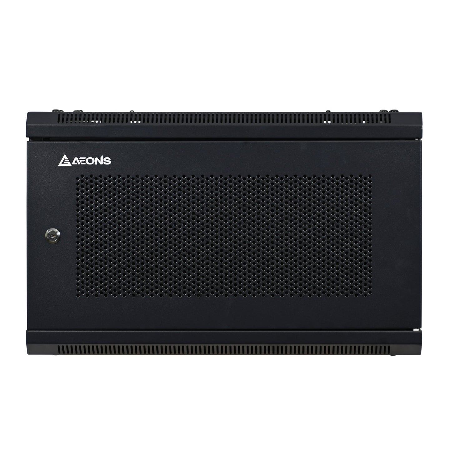 Aeons SP Series 6U Wall-Mount Rack Cabinet, Switch-Depth, Vented Door