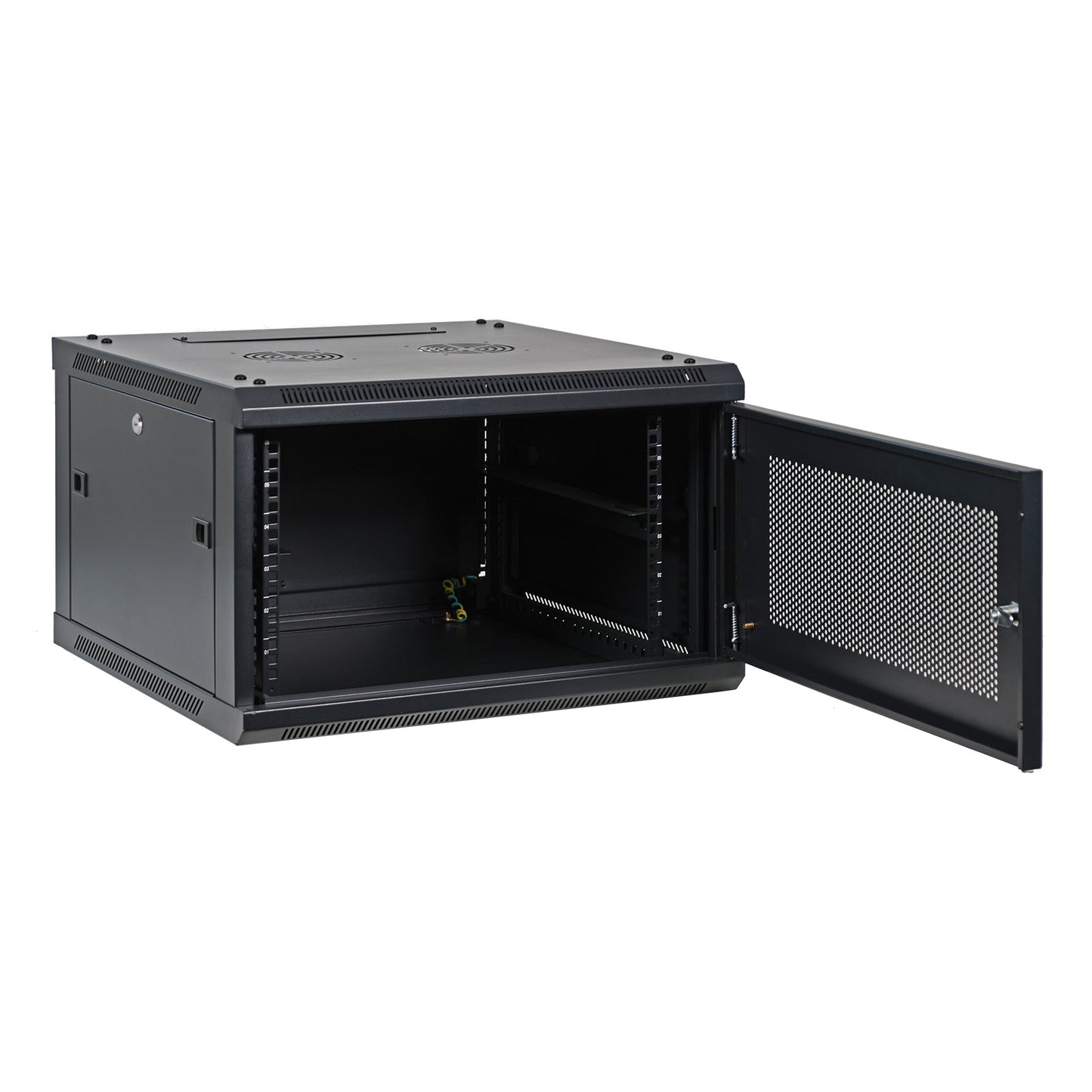 Aeons SP Series 6U Wall-Mount Rack Cabinet, Mid-Depth, Vented Door