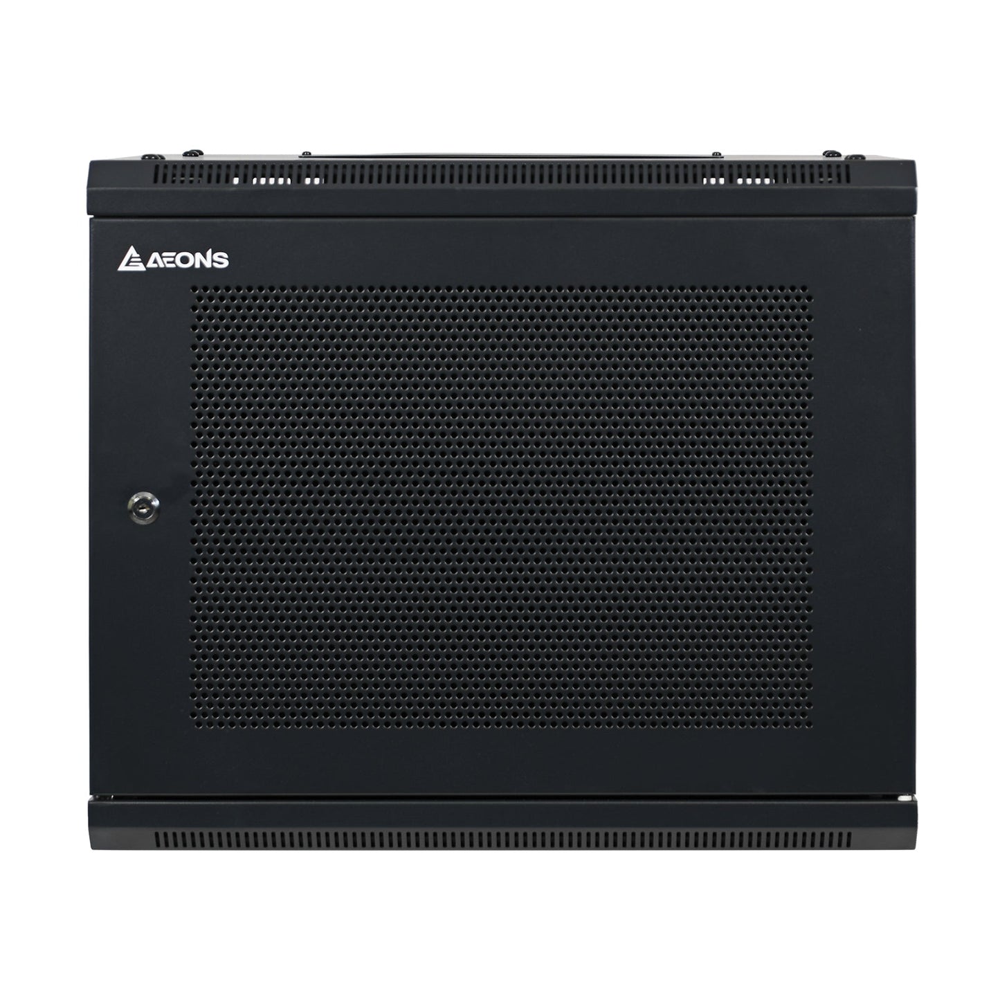 Aeons SP Series 9U Wall-Mount Rack Cabinet, Switch-Depth, Vented Door