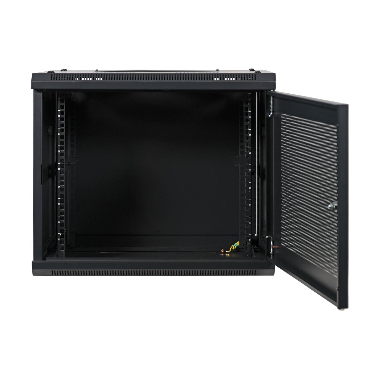 Aeons SP Series 9U Wall-Mount Rack Cabinet, Switch-Depth, Vented Door