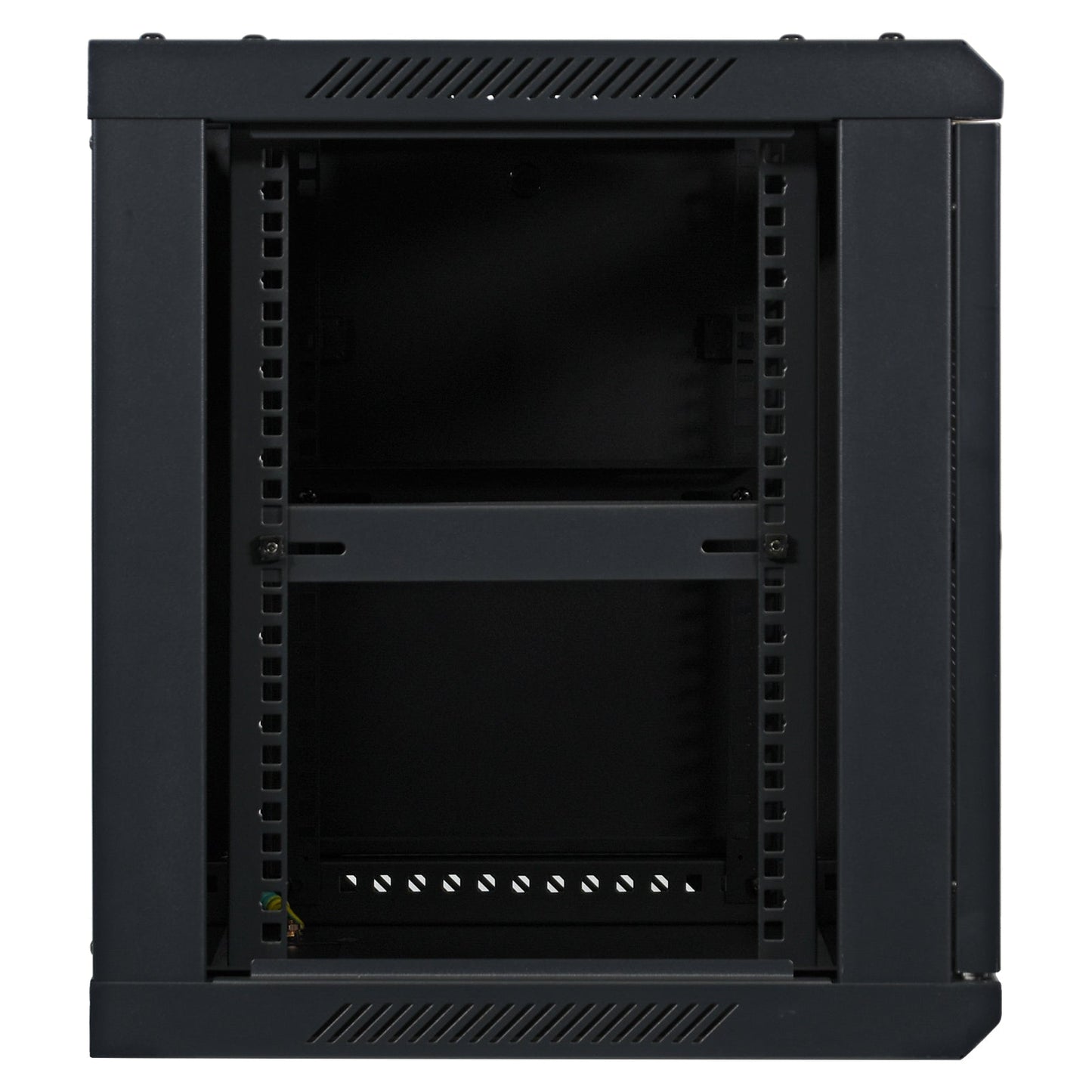 Aeons SP Series 9U Wall-Mount Rack Cabinet, Switch-Depth, Vented Door