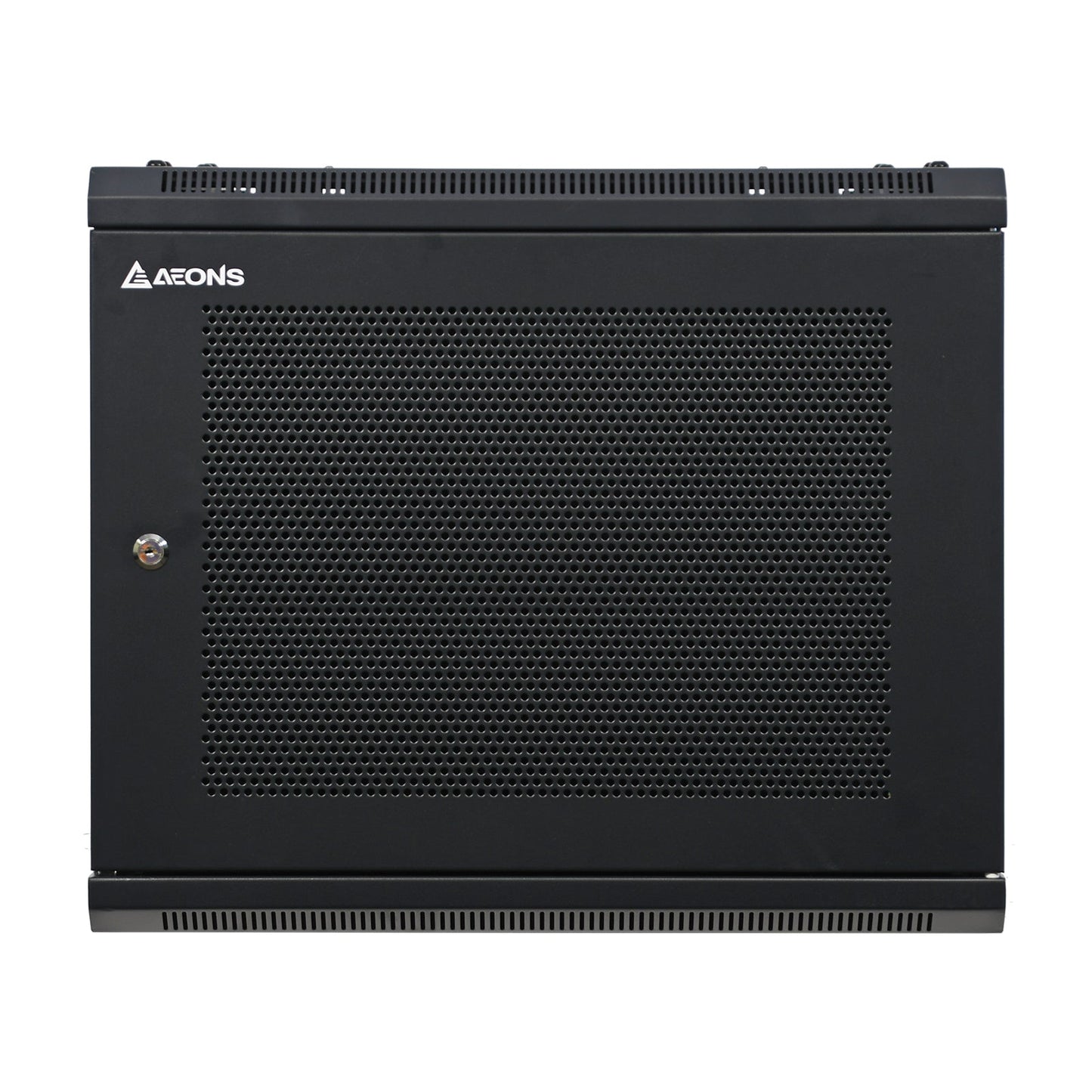 Aeons SP Series 9U Wall-Mount Rack Cabinet, Mid-Depth, Vented Door