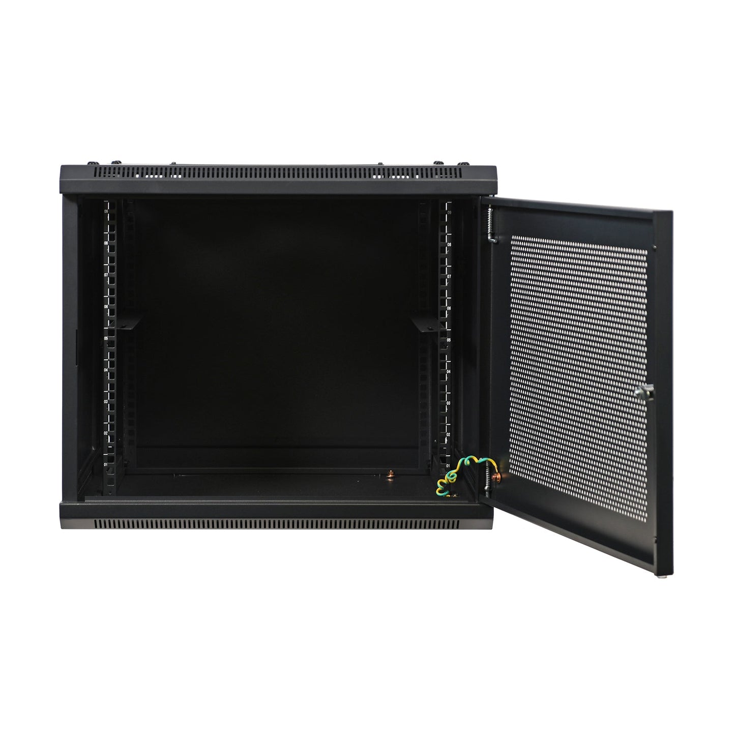 Aeons SP Series 9U Wall-Mount Rack Cabinet, Mid-Depth, Vented Door