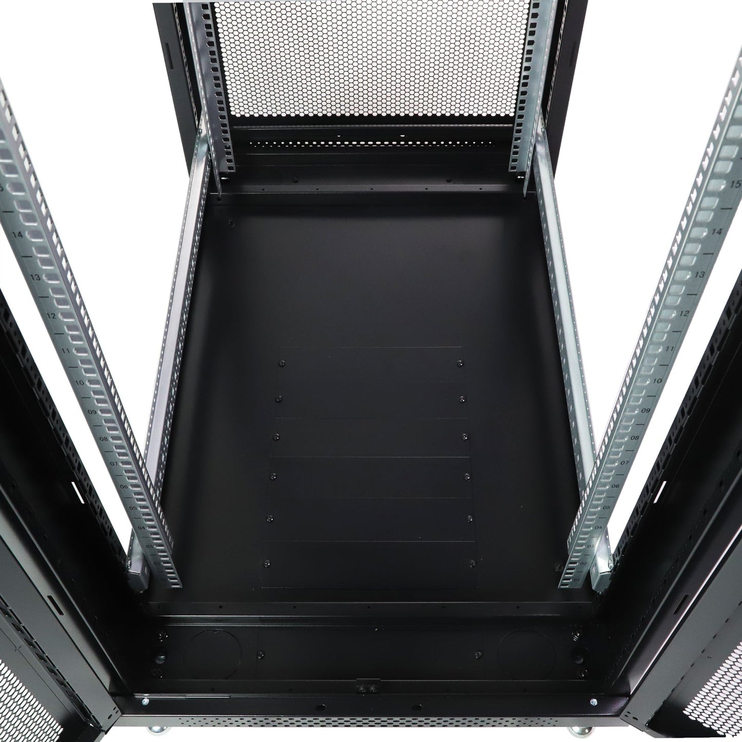 Aeons G-Series 42U Professional Server Rack Enclosure Cabinet Kit, Mid-Depth, Secure Perforated Door, Cable Management
