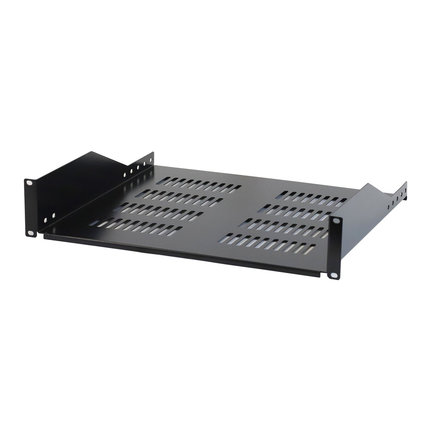 Aeons Premium 2U Server Rack Mount Vented Cantilever Shelf, 16-inch Depth, Heavy Duty