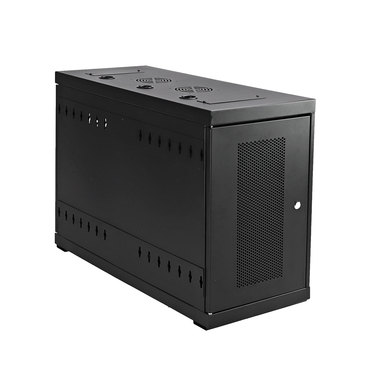 Aeons SWS Series 6U Wall-Mount Rack Cabinet, Server-Depth, Vertical/Side Mount, Assembled