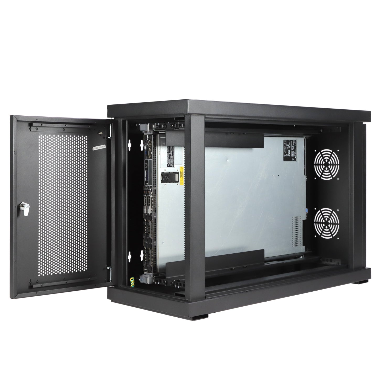 Aeons SWS Series 6U Wall-Mount Rack Cabinet, Server-Depth, Vertical/Side Mount, Assembled