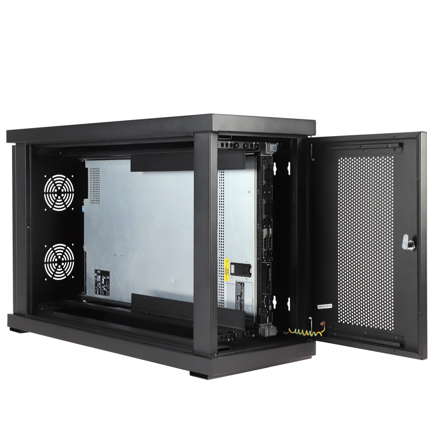 Aeons SWS Series 6U Wall-Mount Rack Cabinet, Server-Depth, Vertical/Side Mount, Assembled