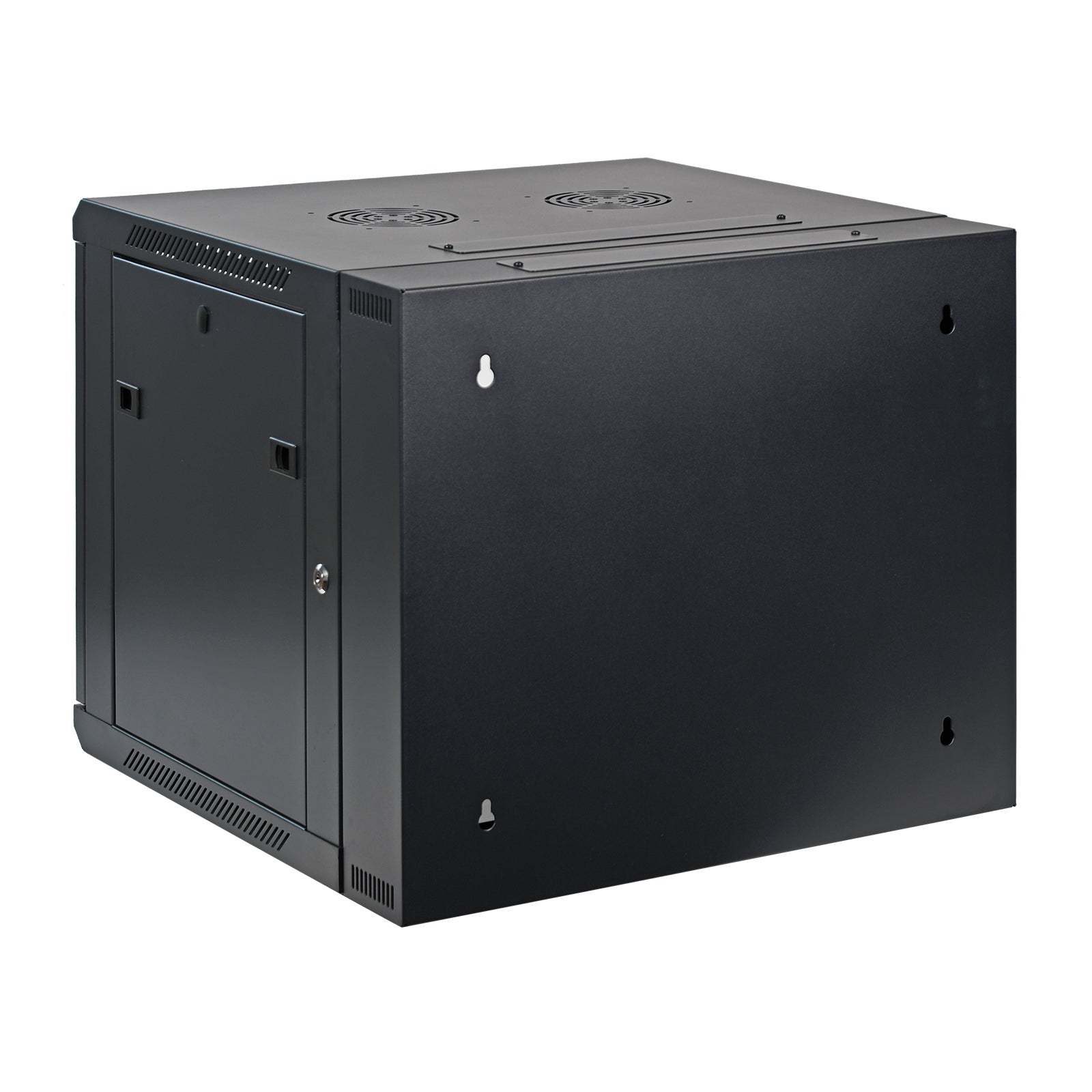 Aeons SB Seires 9U Wall-Mount Network Cabinet, Hinged Swing-Out, Mid-Depth, Vented Door