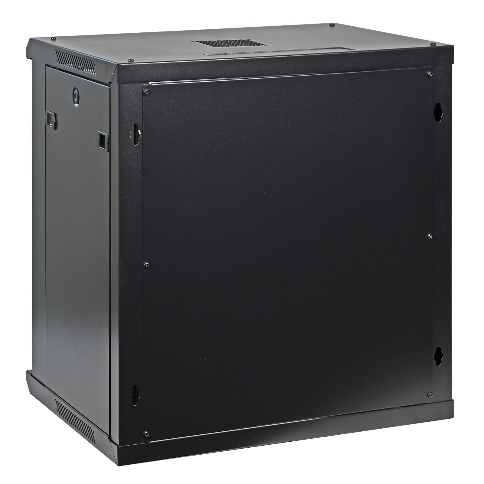 Aeons Pro Series 12U Wall-Mount Rack Cabinet, Switch-Depth, Glass Door