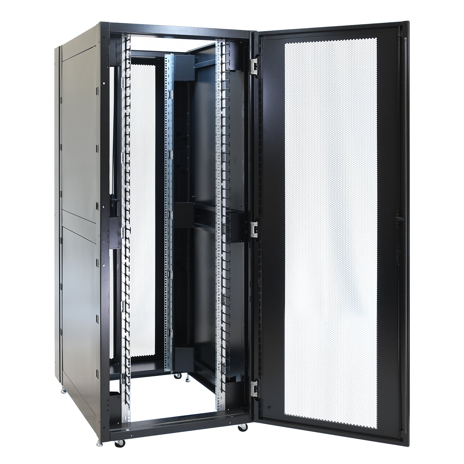 Aeons PF 42U Premium Server Rack Enclosure Cabinet, Extra-Depth Extra-Wide, Secure Modular Data Center