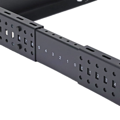 Aeons SR Series 22U 4-Post Open Frame Rack, Adjustable Depth