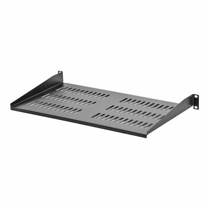 Aeons Universal 1U Rack Mount Vented Cantilever Shelf, 10-inch Depth, 2-Pack
