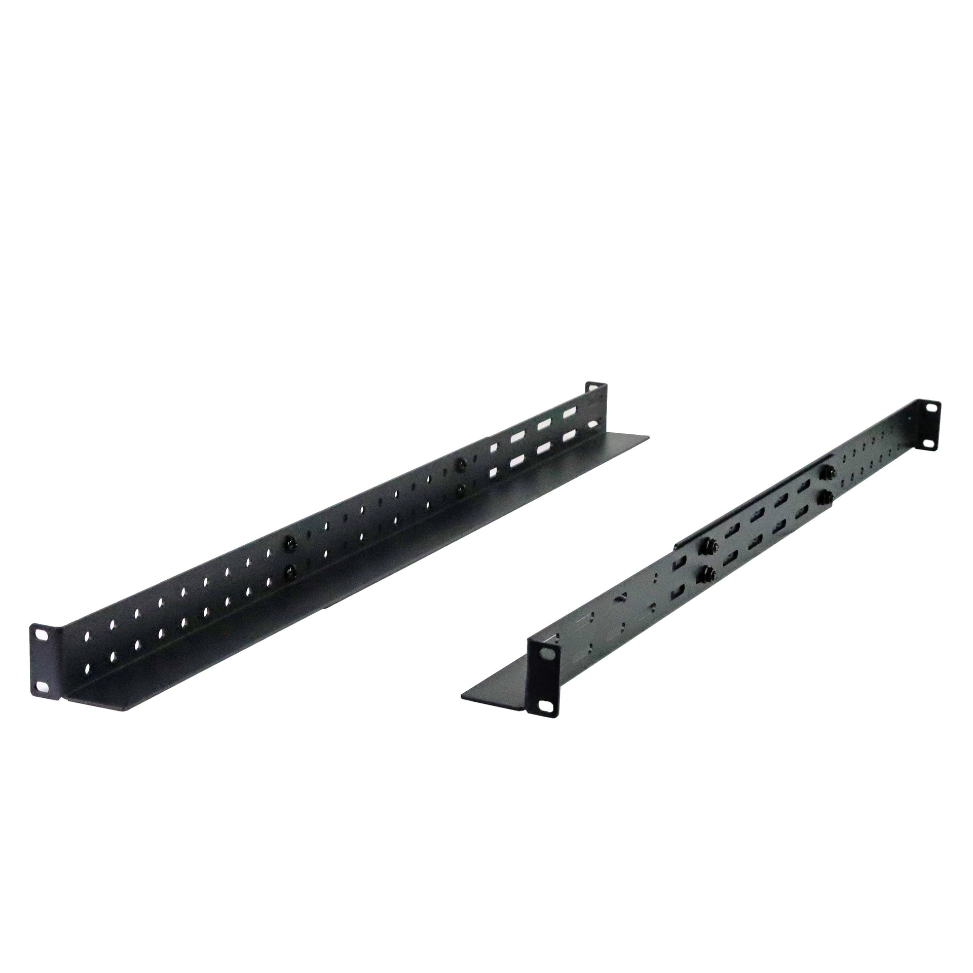 Aeons Universal 1U Adjustable Rack Mount Server Shelf Rails, up to 40-inch Depth