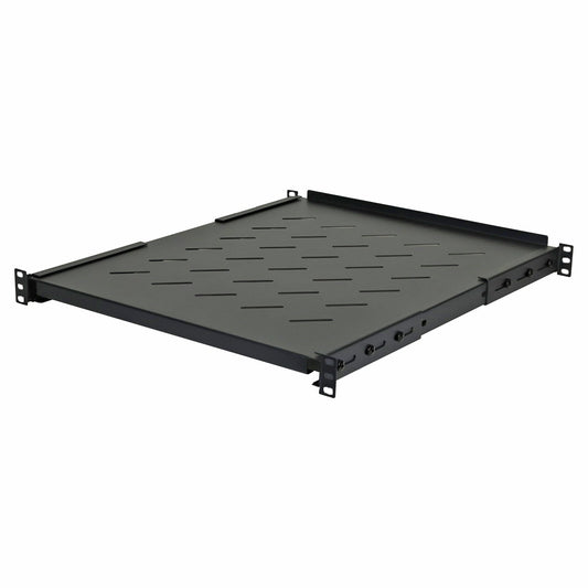 Aeons Universal 1U Rack Mount Vented 4-Post Fixed Shelf, Adjustable Mounting, 22-inch Depth