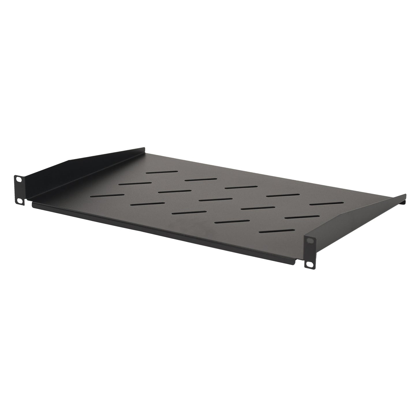 Aeons Universal 1U Rack Mount Vented Cantilever Shelf, 12-inch Depth, 2-Pack
