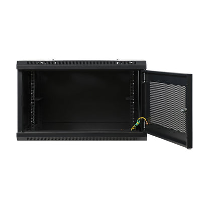 Aeons SC Series 6U Wall-Mount Rack Cabinet, Switch-Depth, Vented Door, Assembled