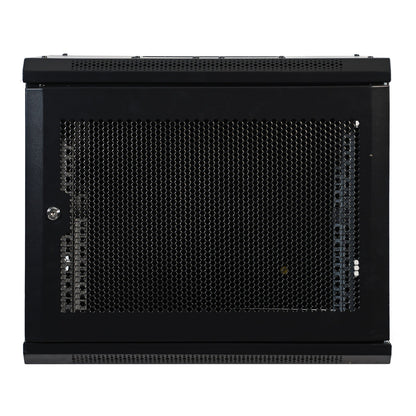 Aeons Pro Series 9U Wall-Mount Rack Cabinet, Switch-Depth, Vented Door