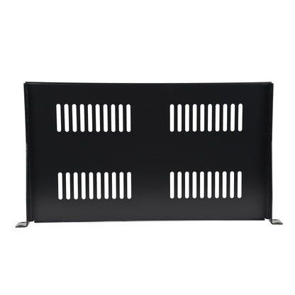 Aeons Premium 1U Server Rack Mount Vented Cantilever Shelf, 10-inch Depth, Heavy Duty, 2-Pack