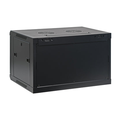 Aeons SC Series 6U Wall-Mount Rack Cabinet, Switch-Depth, Vented Door, Assembled