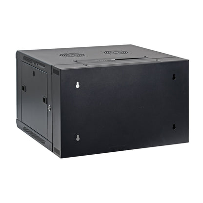 Aeons SB Series 6U Wall-Mount Network Cabinet, Hinged Swing-Out, Mid-Depth, Vented Door