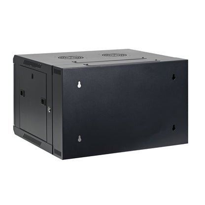 Aeons SB Series 6U Wall-Mount Network Cabinet, Hinged Swing-Out, Switch-Depth, Vented Door